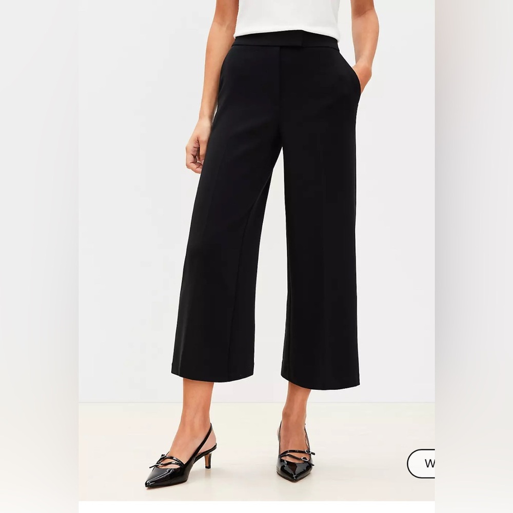 LOFT wide leg cropped trouser 
Size 6